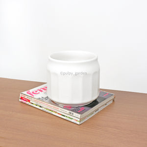 White Wafer Planter (15cm) without Saucer