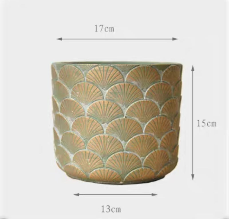 Oriental Ceramic Planter (2 Sizes)
