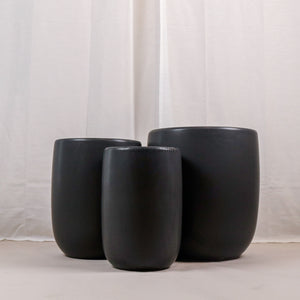 Glamour Black Oval Planter (3 Sizes)