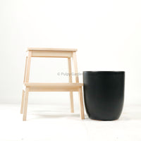 Large Alba Black Planter (3 Sizes)