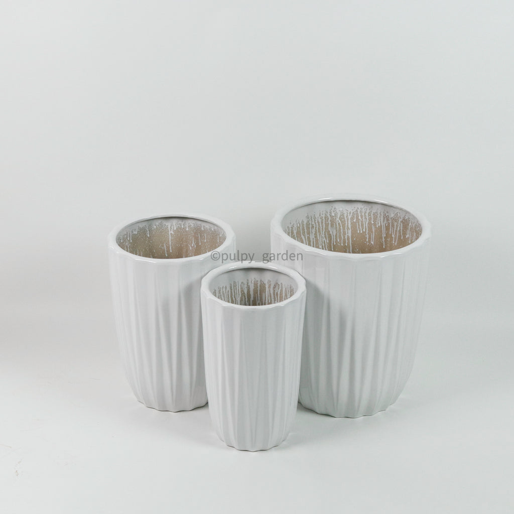 Large Oslo Planter White (3 Sizes)