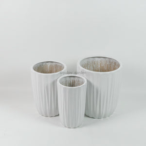Large Oslo Planter White (3 Sizes)
