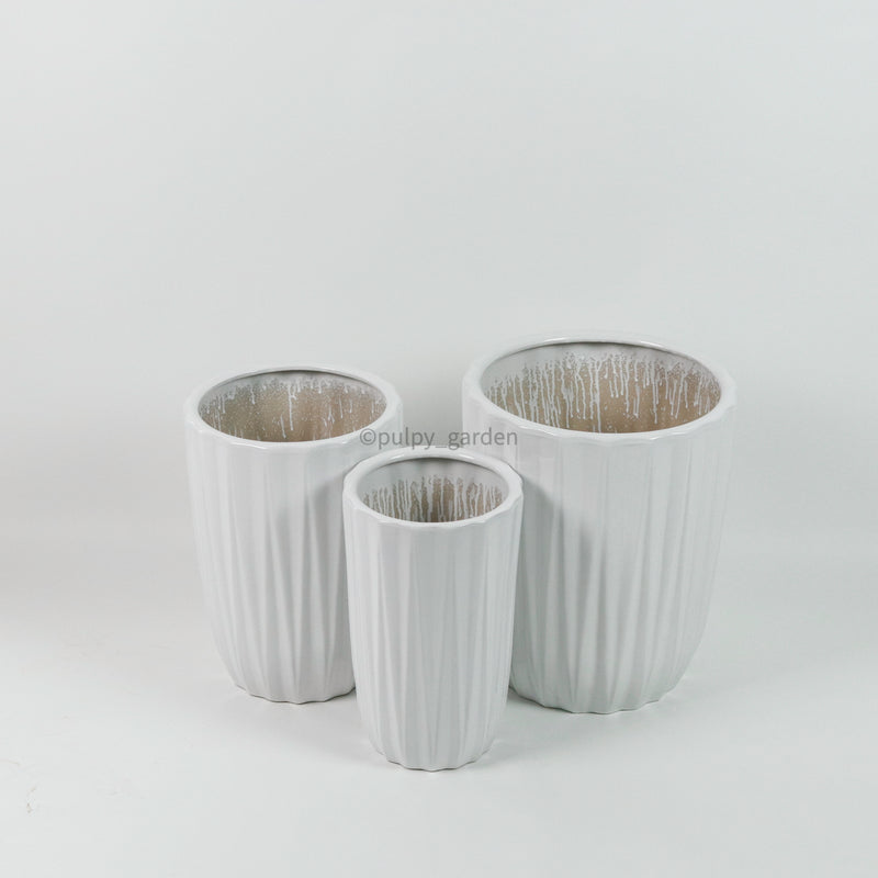 Large Oslo Planter White (3 Sizes)