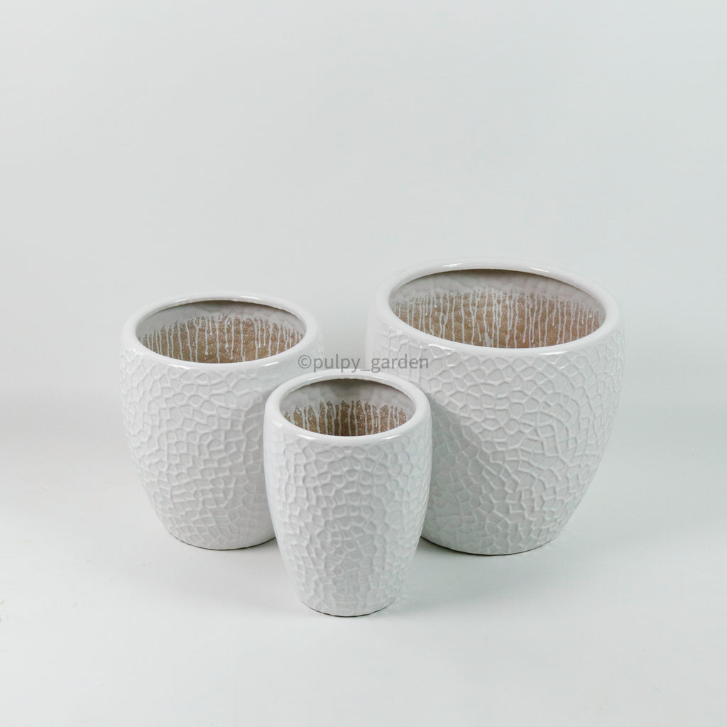 Large Luxen Planter White (3 Sizes)