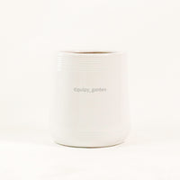 White Round Glossy Planters (X-Large Floor Planters)