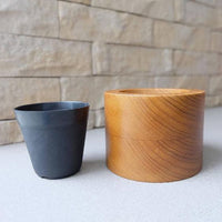 Tubular Teak Wood (M) Planter