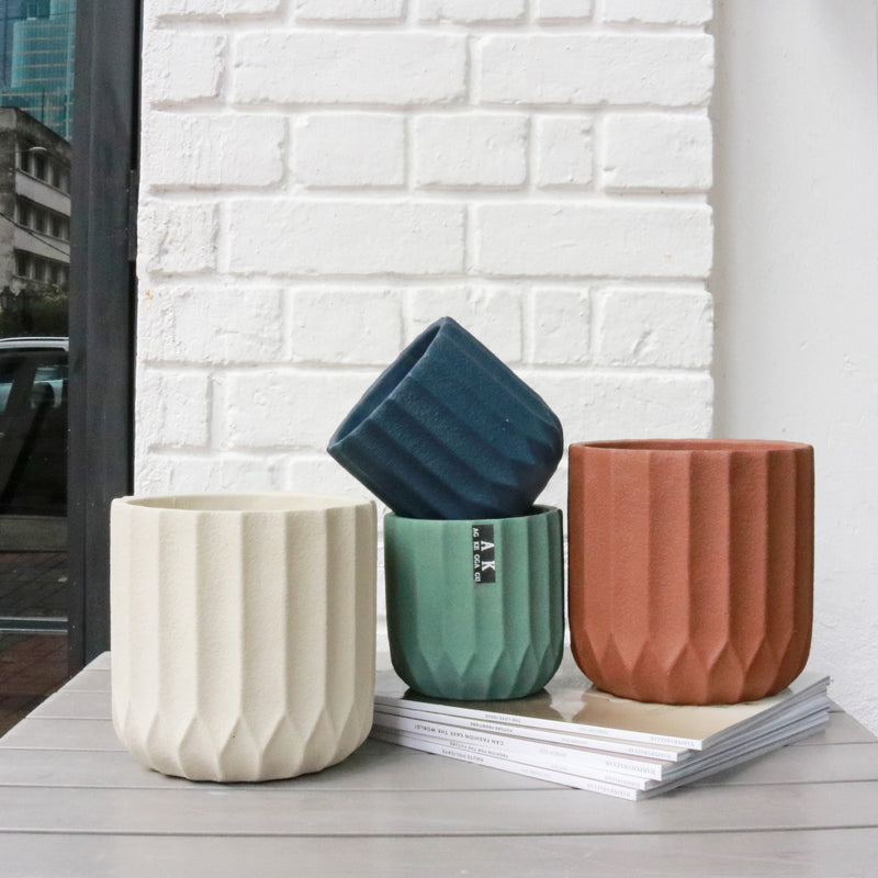 Colored Concrete Planter