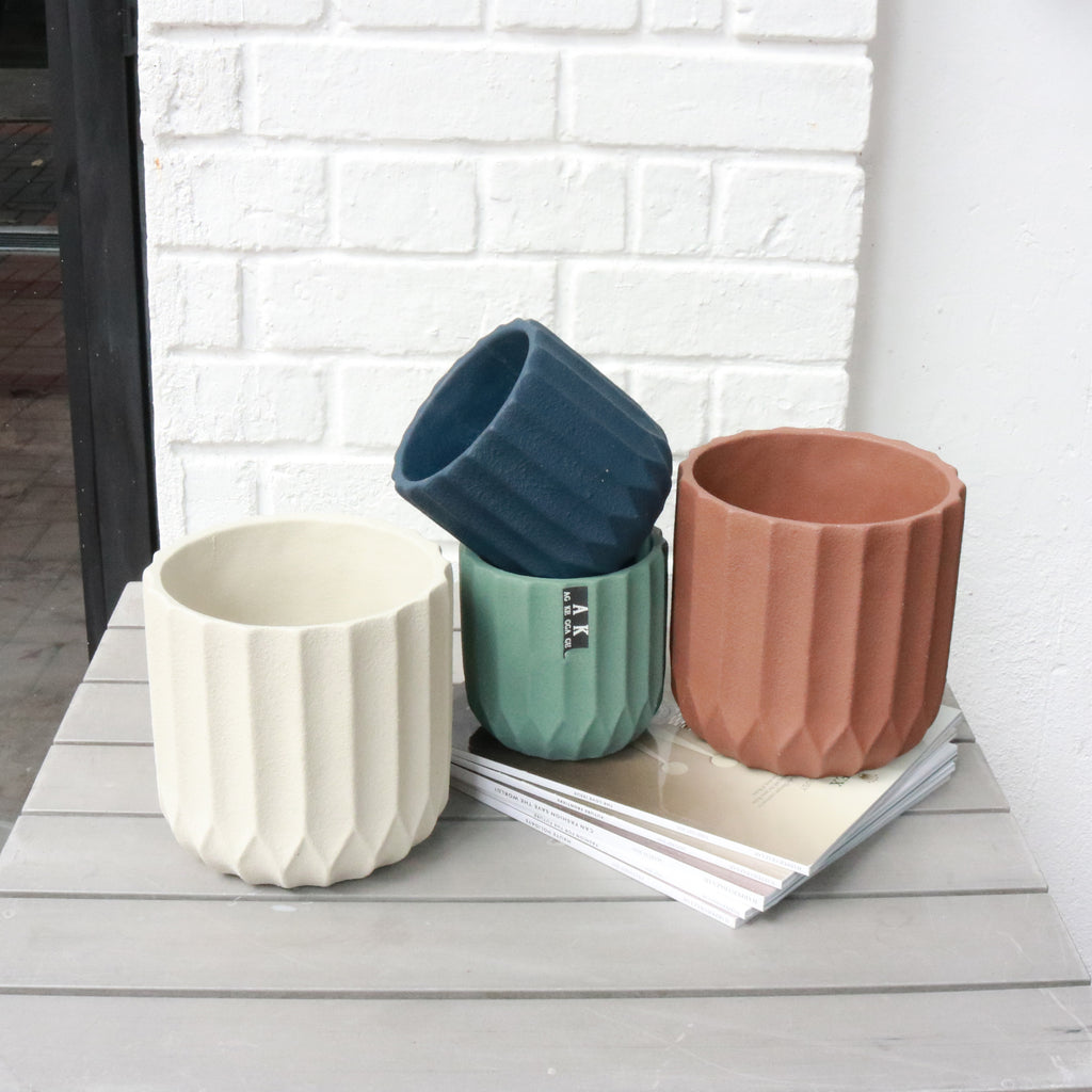 Colored Concrete Planter